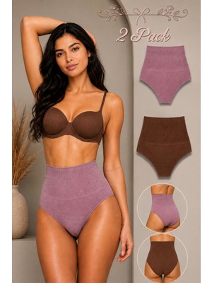 Fit Women Kadın Toparlayıcı Yüksek Bel Esnek 2 Li Külot