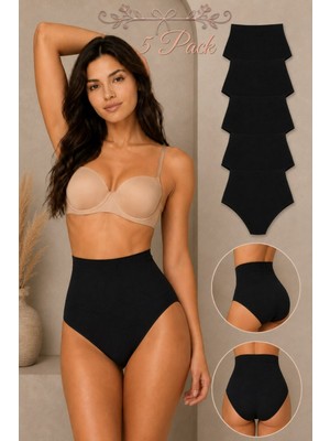 Fit Women Kadın Toparlayıcı Yüksek Bel Esnek 5 Li Külot