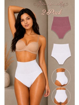 Fit Women Kadın Toparlayıcı Yüksek Bel Esnek 2 Li Külot