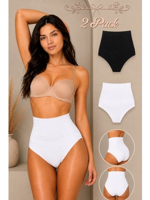 Fit Women Kadın Toparlayıcı Yüksek Bel Esnek 2 Li Külot