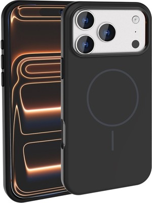 Royal Case iPhone 18 Pro Kılıf M-Safe Metal Kamera Çerçeveli Silikon Kapak Ryc/edi