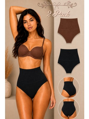 Fit Women Kadın Toparlayıcı Yüksek Bel Esnek 2 Li Külot