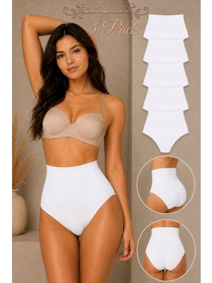 Fit Women Kadın Toparlayıcı Yüksek Bel Esnek 5 Li Külot