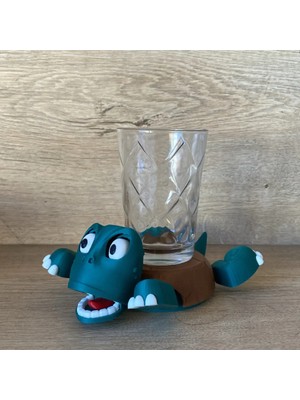 Nure Store Sevimli Kaplumbağa Bardak Altlığı- Hareketli ve Eğlenceli Bardak Altlığı