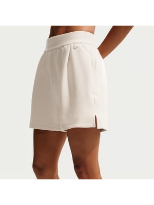 Nike 24.7 Dri-Fıt Short Soft Knit Yumuşak Kumaş Kadın Bej Şort-Sportxstore