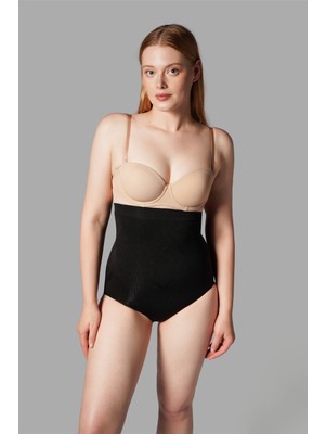 Fit Women Rahim Toparlayıcı Yüksek Bel Şekillendirici Göbek ve Bel Külot Ten Korse 1050