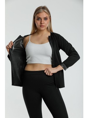 Fit Women Zayıflatan Incelten Termal Vücut Şekillendirici Sauna Uzun Kollu Fermuarlı Korse 4415