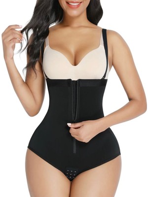 Fit Women Fermuarlı String Korse Askılı Yüksek Bel Toparlıyıcı ve Şekilendirici Korse