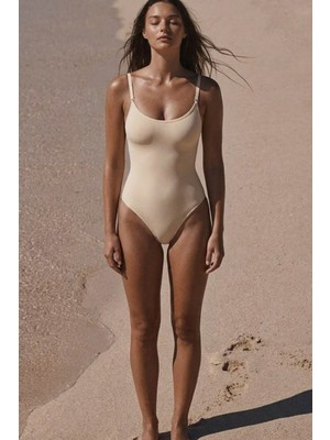 Fit Women Kadın Basic Çıtçıtlı Ten Renk Toparlayıcı Korse