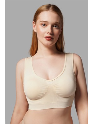Fit Women Toparlayıcı Balensiz Pedli Büstiyer 5040