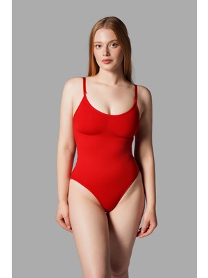 Fit Women Incelten 2 Beden Toparlayan Alt Tarafı Çıtçıtlı Zıbın Korse Seamless 9051