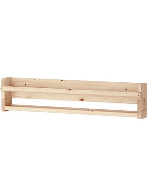 IKEA Flısat Duvar Rafı, Açık Beyaz Vernikli Çam