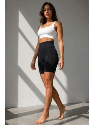 Fit Women Kadın Esnek Elastanlı Siyah Orta Destekli Korse