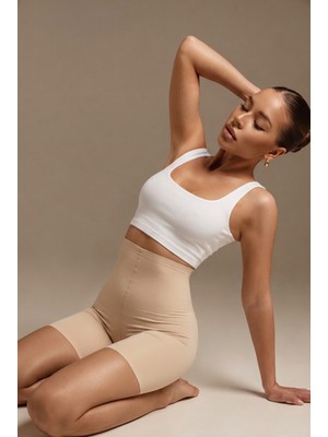 Fit Women Kadın Sıkılaştırıcı Kumaş Boxer Kalıp Ten Korse