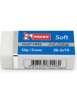 Bereketli Store Mikro Soft Beyaz Silgi | Temiz Silim Sağlayan Kurşun Kalem Silgisi