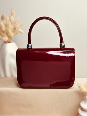Elora Gloss Bordo Çanta