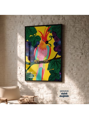 Persona Istanbul Yayoi Kusama "bird" - Modern Sanat Posteri (Çerçevesiz)