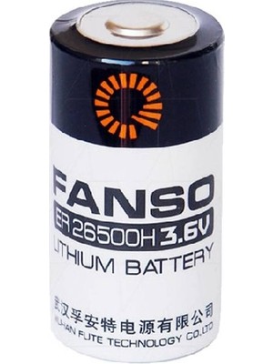 Evimdeyokyok Fanso ER26500H 3.6V C Size Lithium Pil (Li-Socl2)