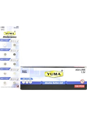 Ankaverse Ag4 Lr-66 Düğme Pil Alkalin 1.5V 10LU Kart - Yuma