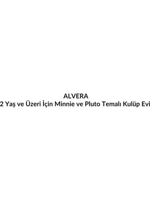 Alvera 2 Yaş ve Üzeri Için Minnie ve Pluto Temalı Kulüp Evi Oyun Seti