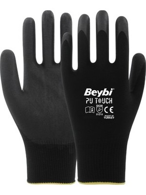 Alvera Poliüretan Polyester Iş Eldiveni - 12'li Paket