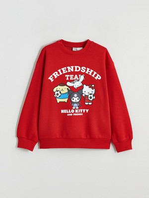 Lc Waikiki Yeni Sezon Hello Kitty Baskılı Kız Çocuk Kalın Sweatshirt