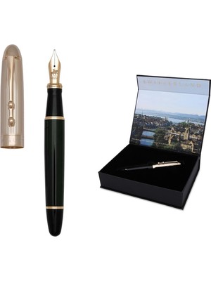 Hype Store Piguet Genève – Lüks ve Ergonomik Dolma & Tükenmez Kalem – Sigma Serisi – Alman M Uç, Altın Kaplama,