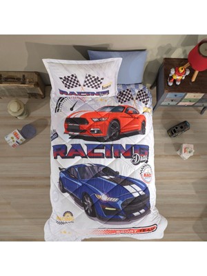 Tek Kişilik Ranforce Genç Desen Yorgan Seti Racing Drag