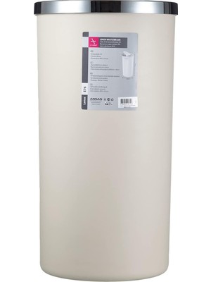 Hype Store Primanova Lenox 35 Lt Çöp Kovası, Kapaklı, 30 x 56 Cm, Bej
