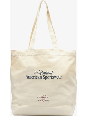 1001 Unisex Krem Tote Çanta