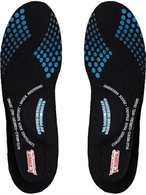 1001 601 Sport Tabanlık, Spor Tabanı, Ayak Desteği, Rahat Ayak, Sağlıklı Adımlar (Siyah, 46-48)