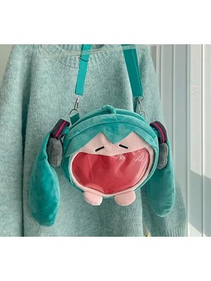 1001 Anime Hatsune Miku Sakura S Versiyonu Kawaii Peluş Omuz Çantası