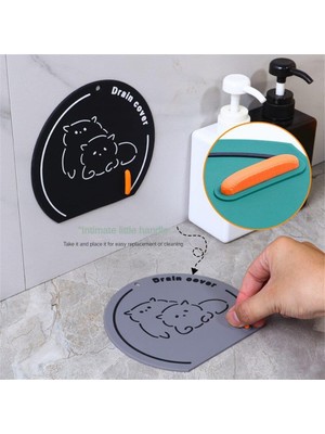 Hype Store Tineke Banyo ve Mutfak Lavabo Koku Önleyici Gider Koruyucu Silikon Sızdırmaz Ped 1 Adet Mavi