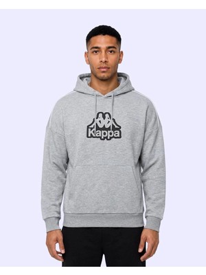 Kappa Logo Irente Tur Erkek Gri Regular Hoodie