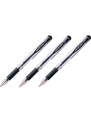 Hype Store Mitsubishi Kalem Signo UM-153 Siyah Geniş 1,0 mm Rollerball Jel Kalem UM153.24 [3'lü Paket]