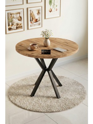 Bezos Yuvarlak Masa Atlantik Kahverengi 90 cm