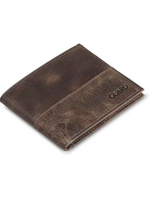 Guard Antik Kahve Hakiki Deri Ince Klasik Yatay Model Erkek Cüzdanı // GRD260822WT1427