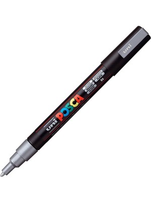Uni-Ball Uniball Posca Pc-3m Poster Markörü 0.9 1.3 mm Gümüş