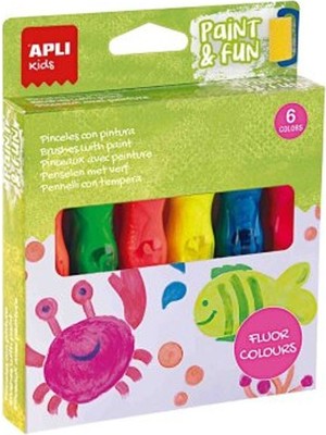 Apli Fırça Kalem 13ML 6 Neon Renk