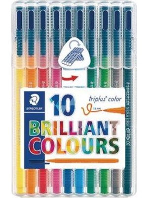 Staedtler Triplus Color Keçeli Kalem 10 Renk 323 SB10 03