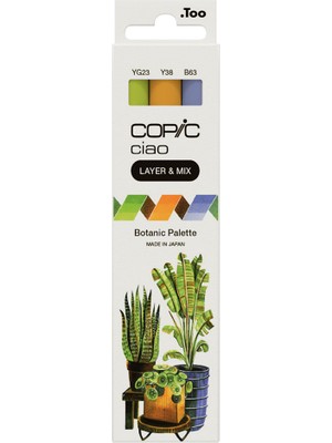 Copic Ciao Layer & Mix Marker Kalem Seti 3 Renk Botanic Palette 220750306