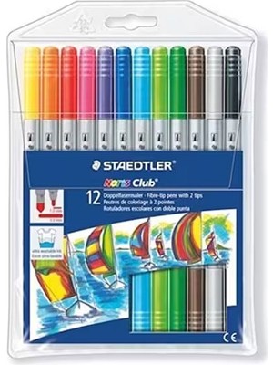 Staedtler Noris Clup Çift Uçlu Keçeli Kalem 12 Li 320 NWP12