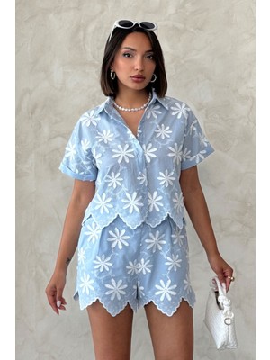 Very Moda Nakışlı Gömlek | D2858