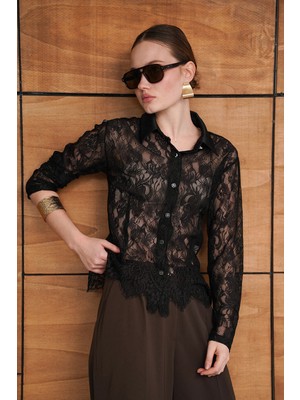 Very Moda Dantel Gömlek | F2073