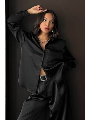 Very Moda Saten Gömlek - | F2062