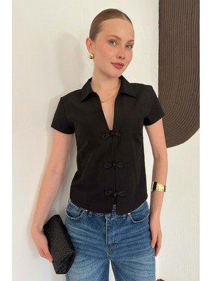 Very Moda Çin Düğmeli Gömlek | D3048