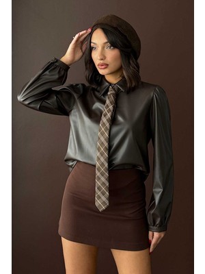 Very Moda Suni Deri Gömlek - | F2044