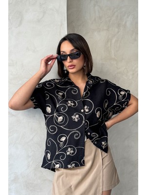 Very Moda Nakışlı Gömlek - | D2789