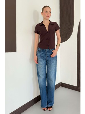 Very Moda Çin Düğmeli Gömlek | D3048