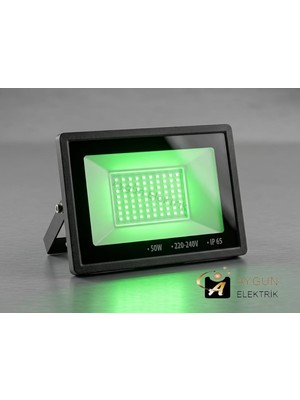 Aygün Elektrik 50W IP65 LED Projektör (2700LM) – Yeşil